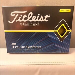 Titleist Tour Speed Golf Balls - Yellow